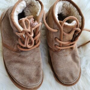 UGG Nuemel Brown Suede and Shearling Boots Women's 4 US